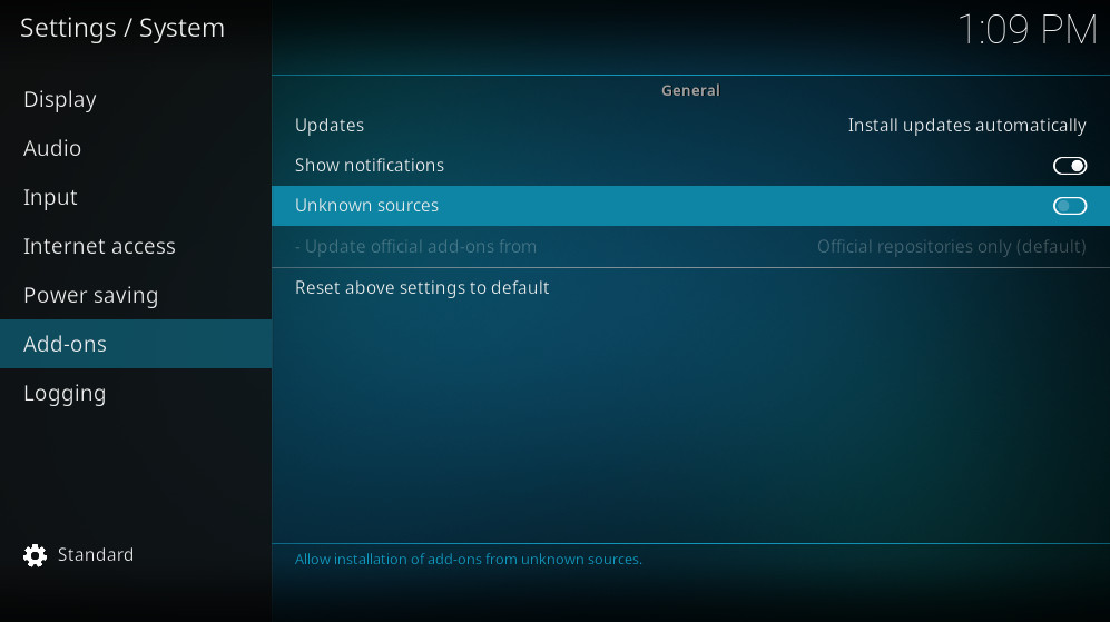Configure kodi step 04 screenshot
